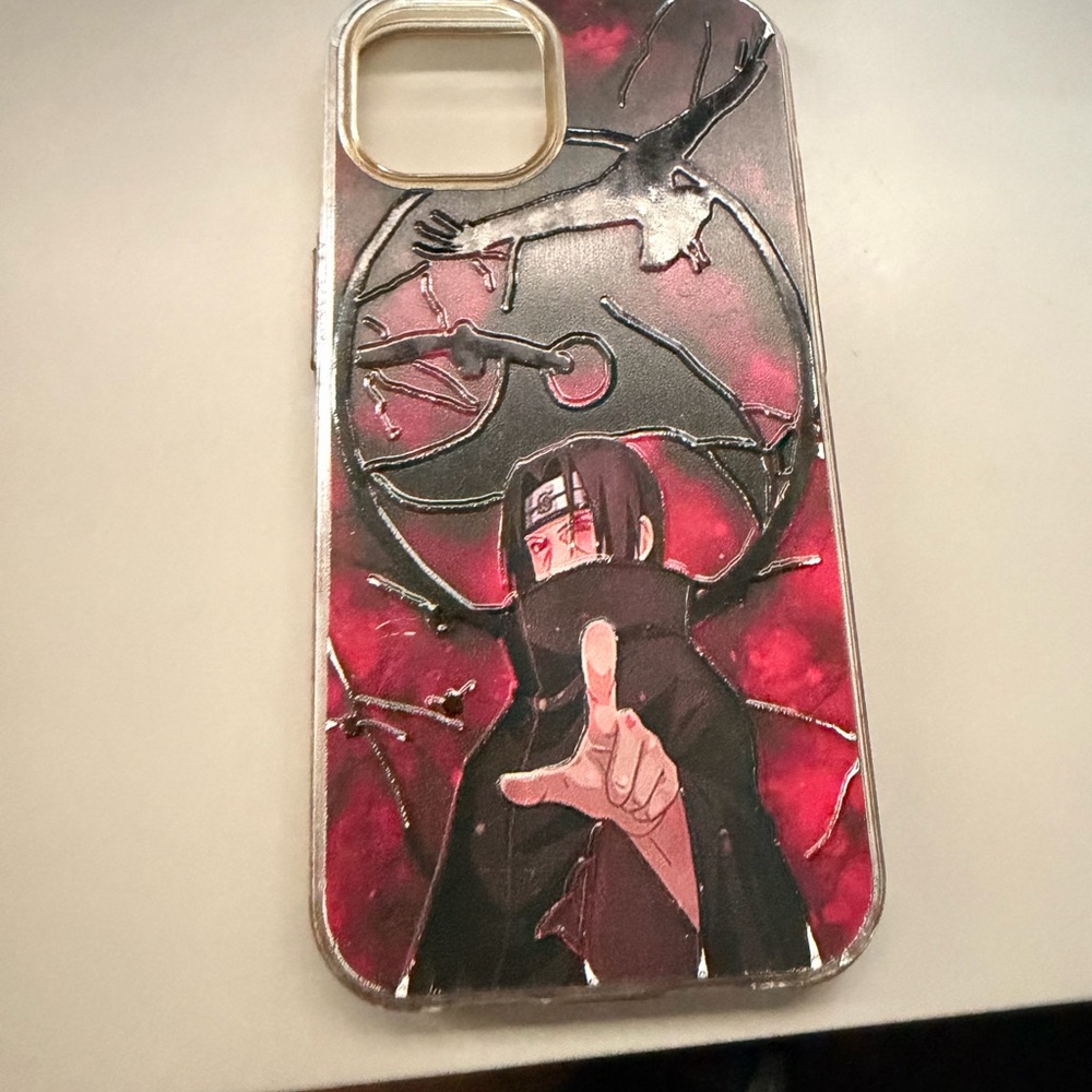 Anime Itachi Uchiha Red Phone Case for iPhone